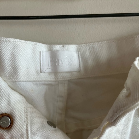 Boyish White Ankle Straight leg Jeans size 26 - Picture 4 of 7
